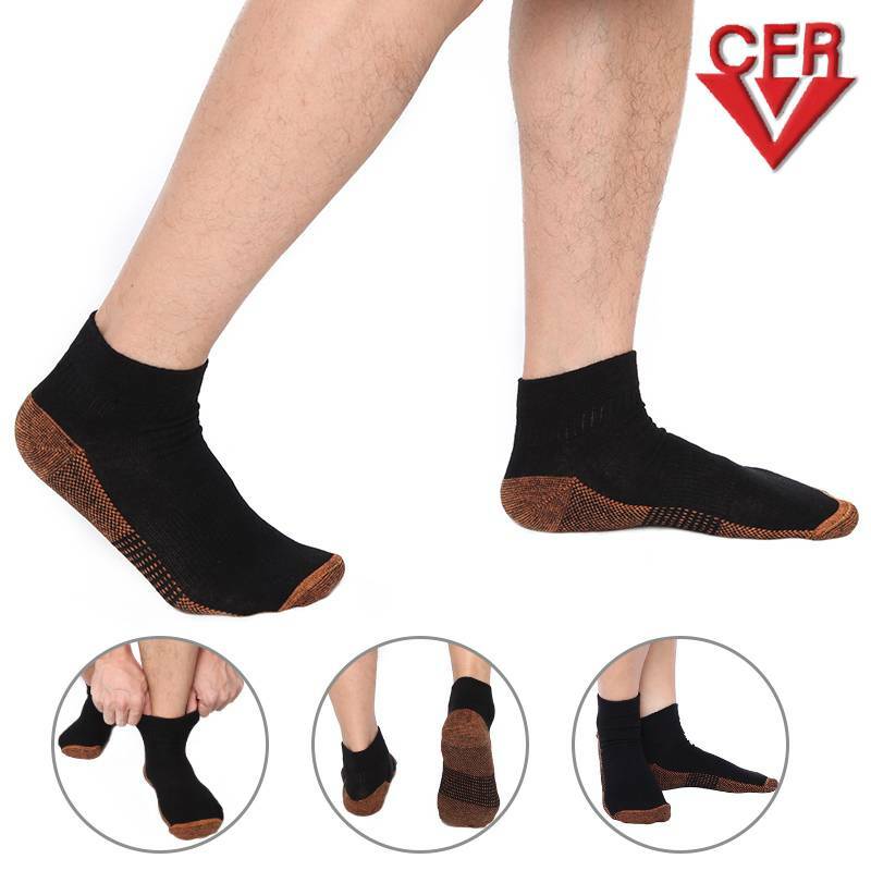 COMFREE Copper Sleeve Compression Socks Plantar Fasciitis Ankle Foot Pain Relief