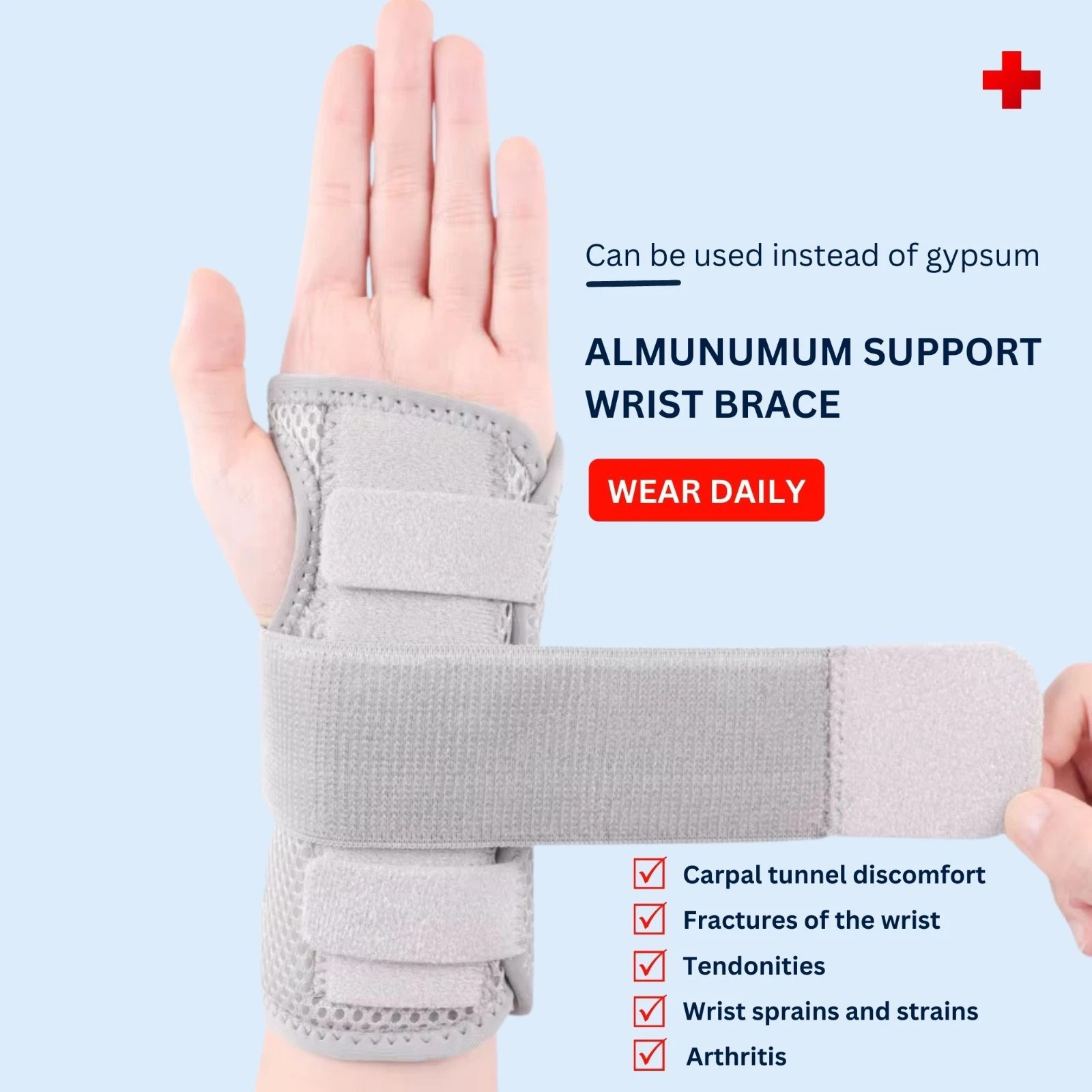 Carpal Tunnel Wrist Brace & Compression Glove Hand Splint Arthritis Pain Relief