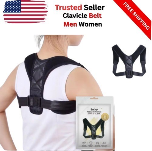 Posture Corrector Support Magnetic Back Shoulder Brace Belt Band For Men Women