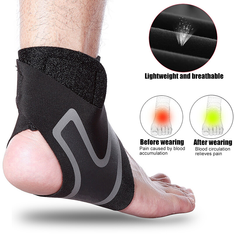 Ankle Support Brace Compression Wrap Plantar Fasciitis Foot Pain Relief Sports