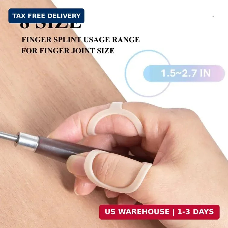 Oval Finger Splint 8 pcs, Finger Splints for Arthritis, Mallet Finger, Trigger F