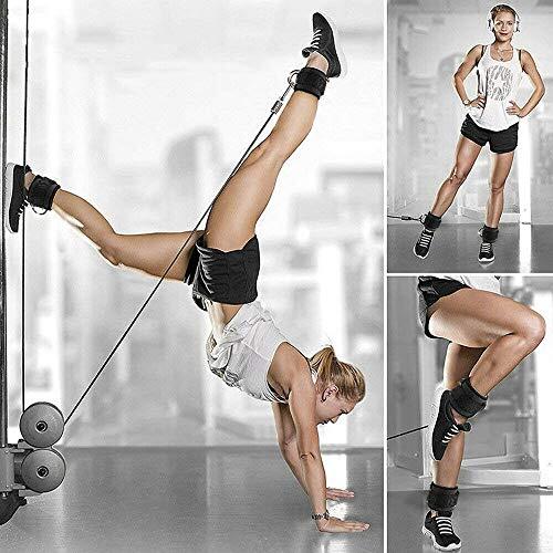 Comfortable Adjustable Padded Ankle Wrist Cuffs Neoprene Padded Blue Pair