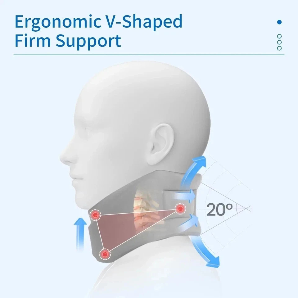 1PC Adjustable Cervical Neck Brace Soft Sponge Neck Support Collar Sleep