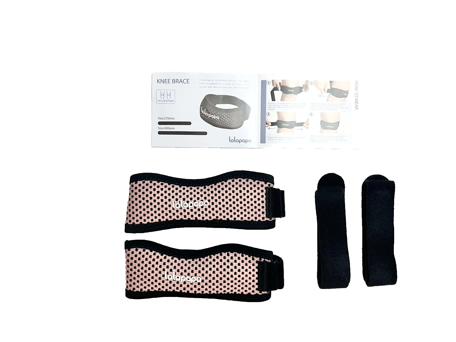 Lalapapa Knee Brace Adjustable V-Shape Patella Band Support Mobility Health