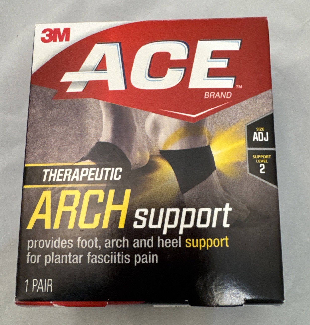 Ace Arch Adjustable Support Compression Cushioning Plantar Fasciitis Open Box