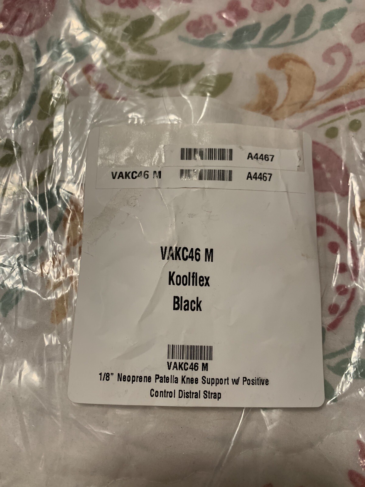 ❤️New Front Line Koolflex VAKC46 Knee Support Medium pull-up black ACL