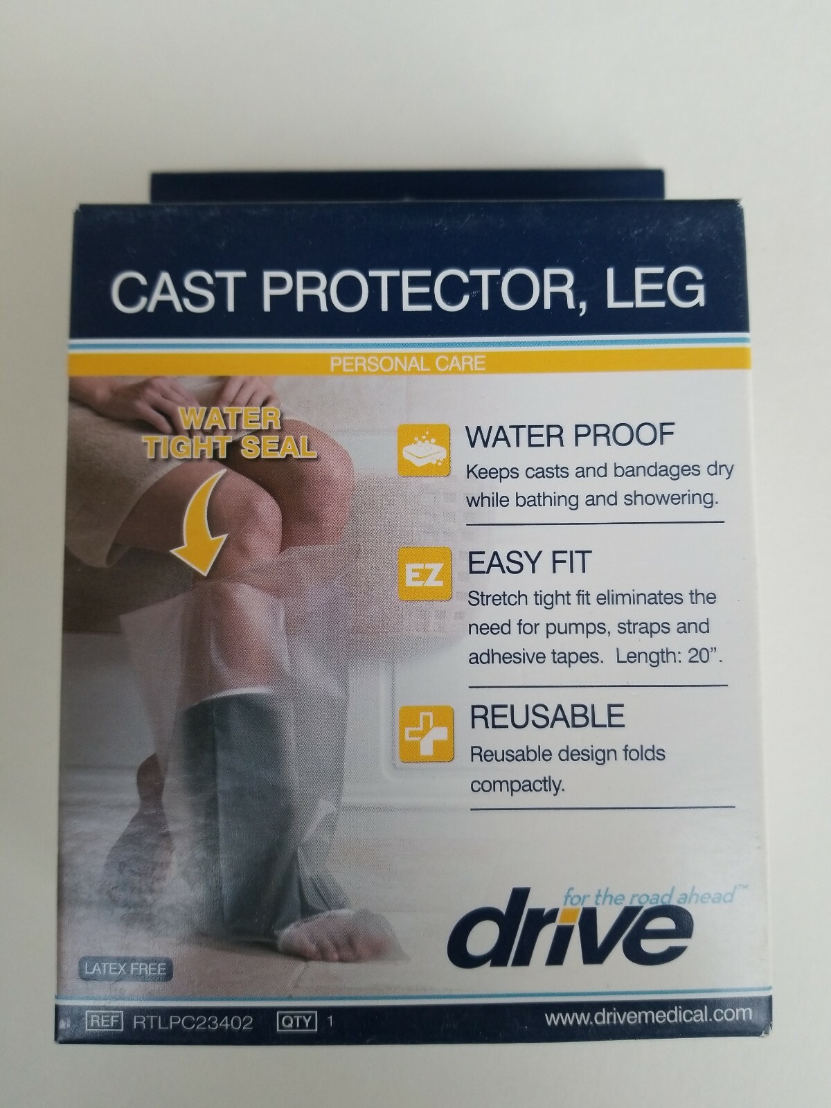 Drive Waterproof Leg Cast Protector Reusable & Easy 20″ Fit B138