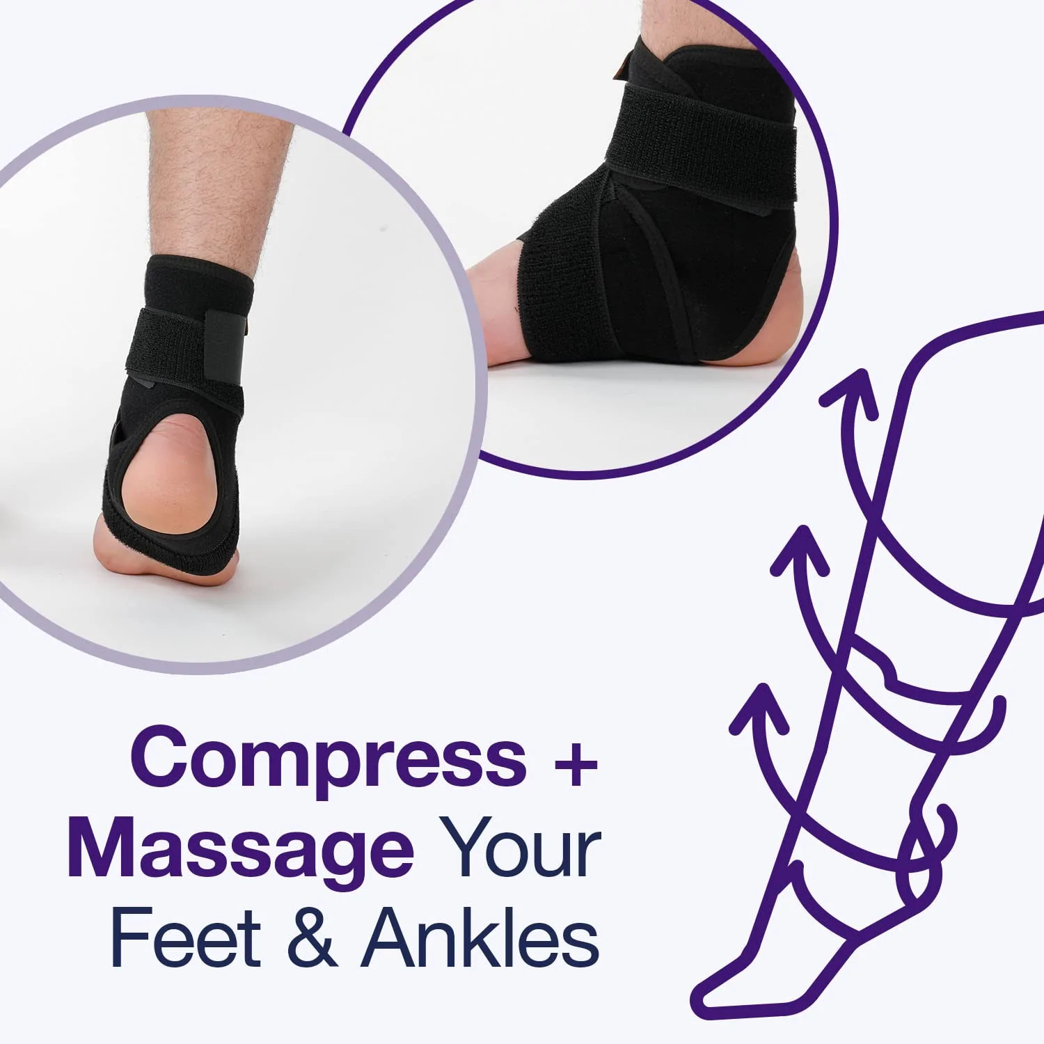 Armor® – Elastic Compression Ankle Brace with Adjustable Hook and Loop Fastener