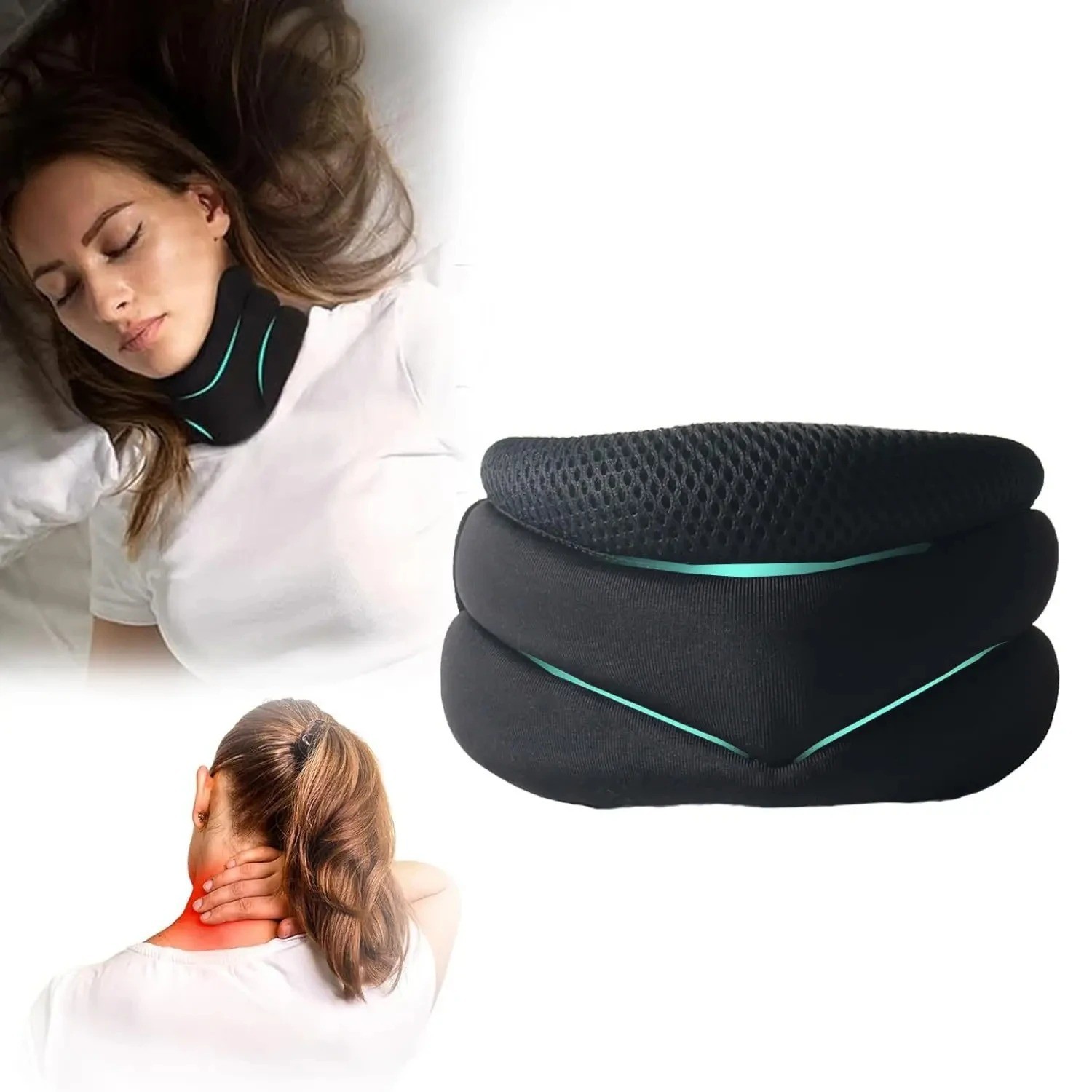 Adjustable Cervical Neck Brace Foam Support for Posture Correction