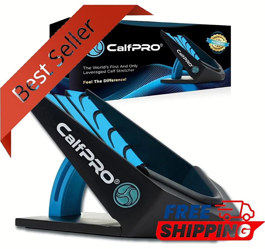 Deepest Calf Stretcher for Plantar Fasciitis Relief. Deep Heel Lock Stretch Devi