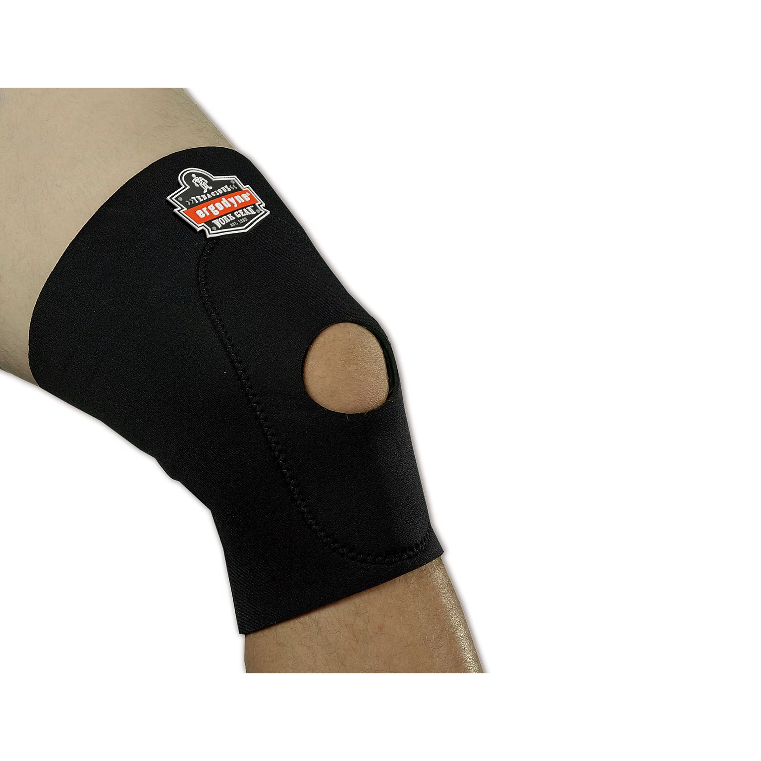 Set of 2 Ergodyne ProFlex Black Knee Sleeves W/ Open Patella/Anterior Pad SZ XL