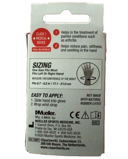 MUELLER REVERSIBLE COMPRESSION GLOVE ( BLACK )