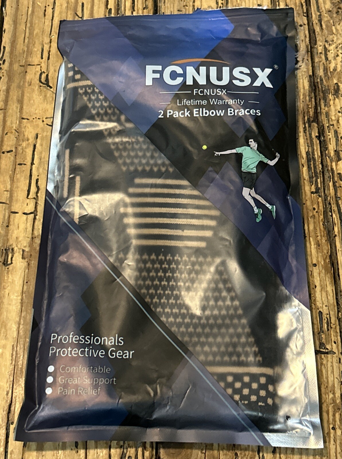 FCNUSX 2 PACK Elbow Braces Copper Size M, Open Pack