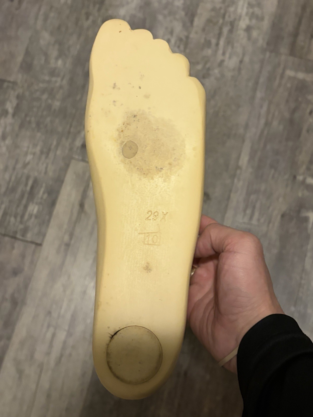a transfemoral prosthesis (an artificial leg for an below the -knee amputation