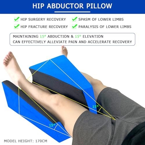 Hip Abduction Pillow Knee Wedge Leg Lifter for Post-Surgery Recovery Aid – Right