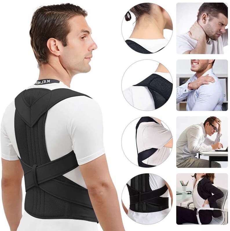 Back Posture Corrector Support Brace Thoracic Shoulder Belt Hunchback Kyphosis