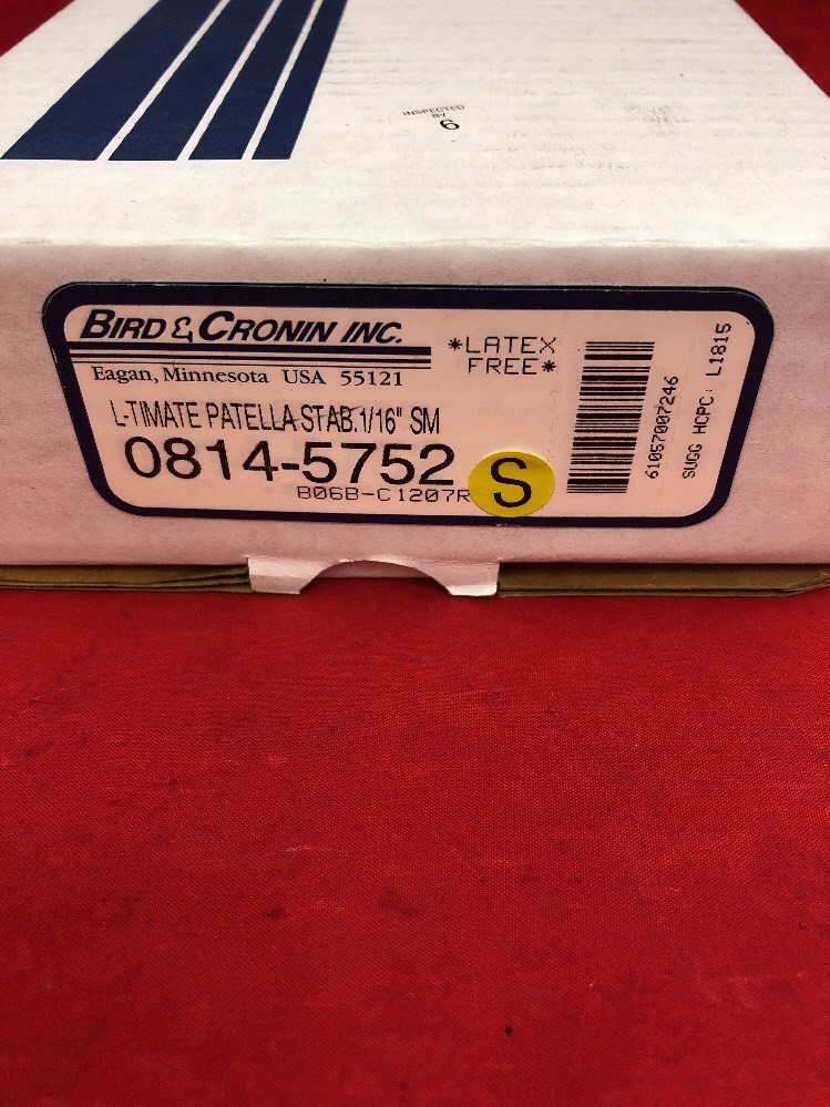 NEW BIRD & CRONIN L’timate Patella Stabilizer Knee Brace 1/16″ Small 0814-5752