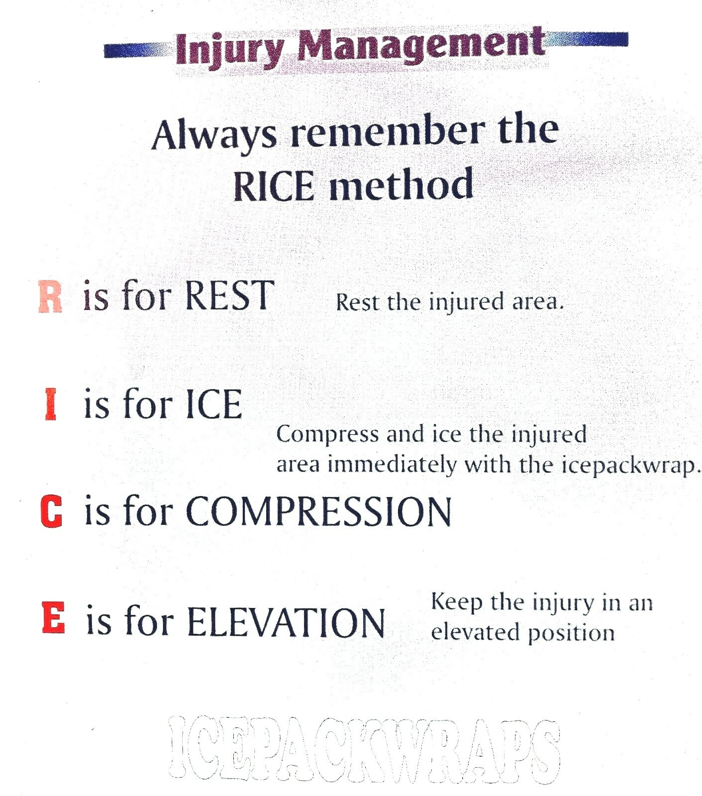 Wrap on Icepack Locks in Place Injury Management Ice Injuries Easily OZ Seller