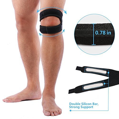 Knee Strap Dual Action Open Patella Knee Brace Support Strap Sports Running