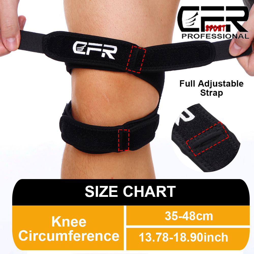 Knee Support Patella Stabilizer Strap Band Tendon Brace Joint Pain Sports Gym CF