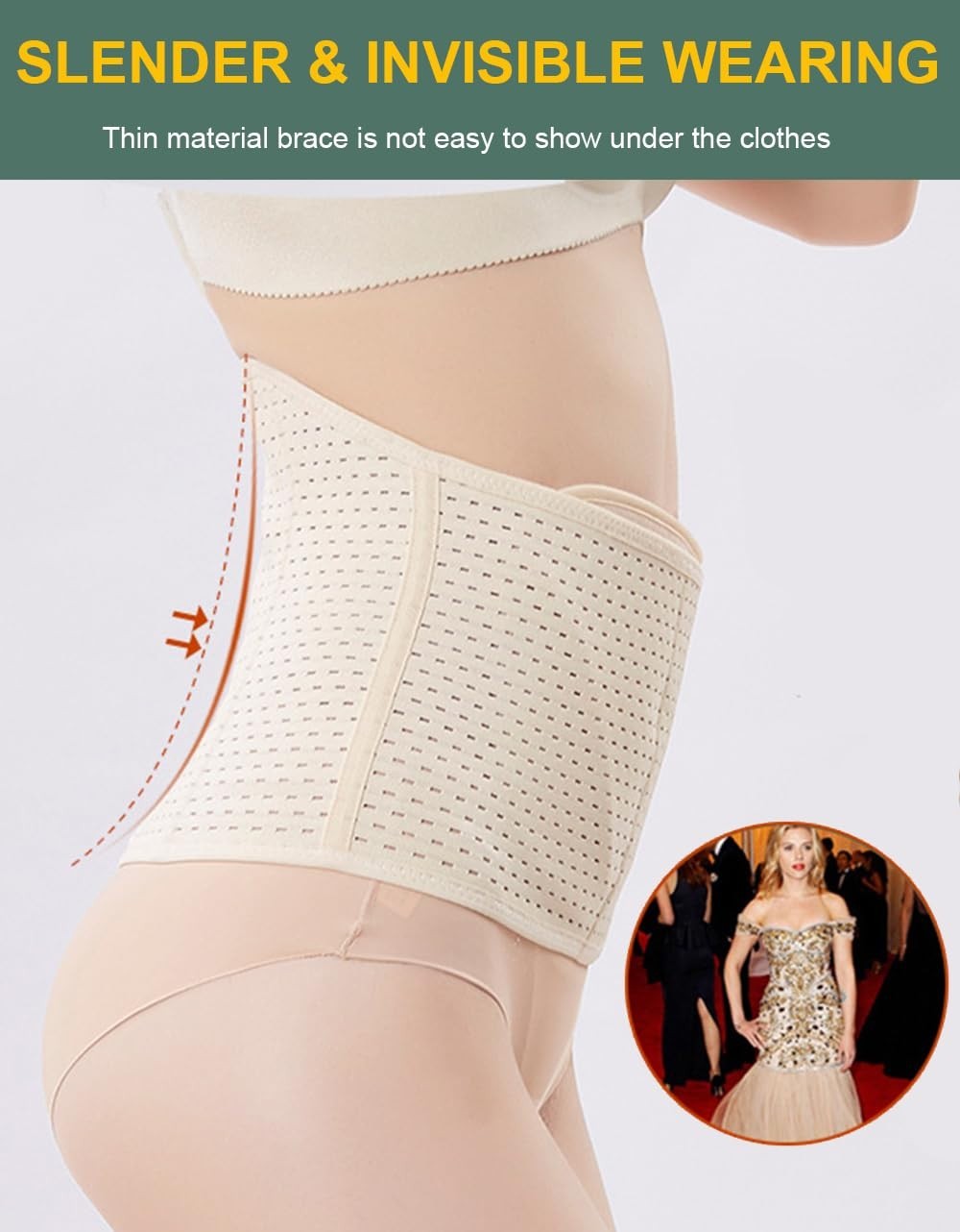 Ultimate Abdominal Binder Post Surgery – Breathable Support for Recovery, Medium