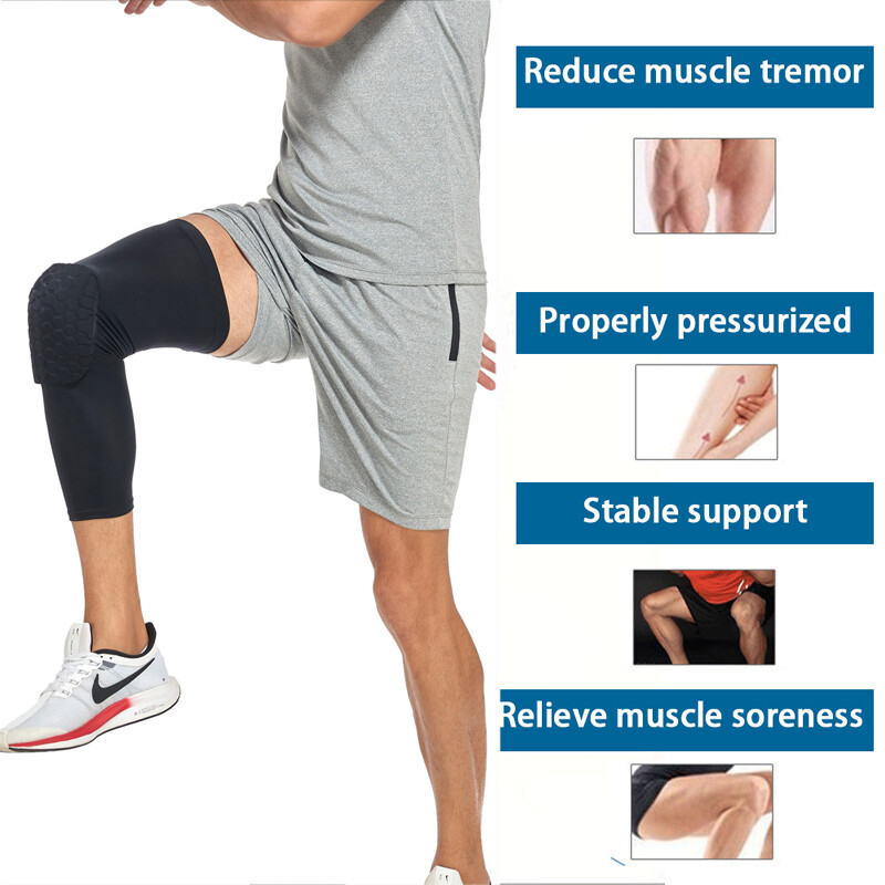 Compression Sleeve Support Leg Knee Pad Brace Sport Pain Guard For Men Women