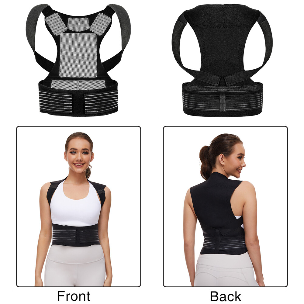 Posture Corrector Support Magnetic Back Shoulder Brace Belt Band For Women Men