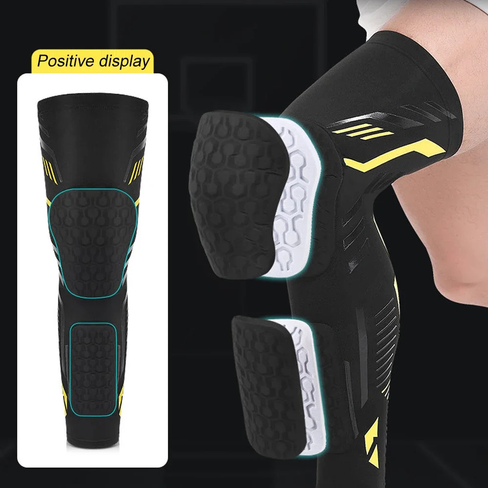 1/2PCS Knee Braces, Crashproof Knee & Calf Pads, Thigh Compression Leg Sleeves P
