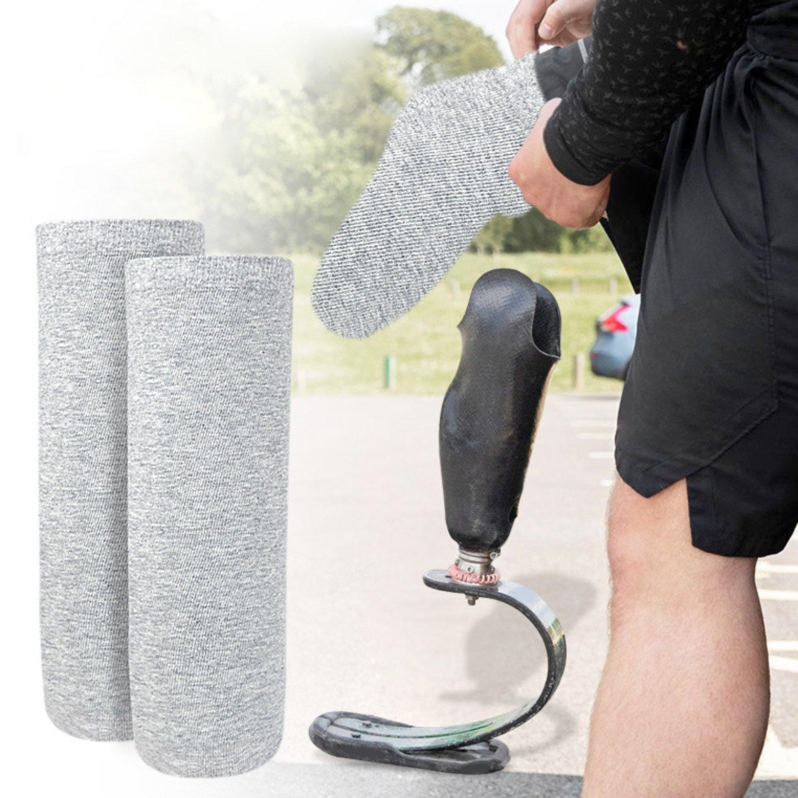 2 Pieces Amputee Socks Indoor Outdoor Comfortable Daily Use Prosthetic Socks
