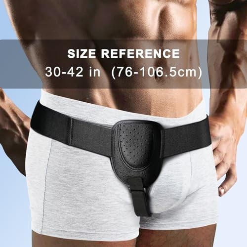 Hernia Support Belt for Men or Women for Unilateral Inguinal Hernia One Size