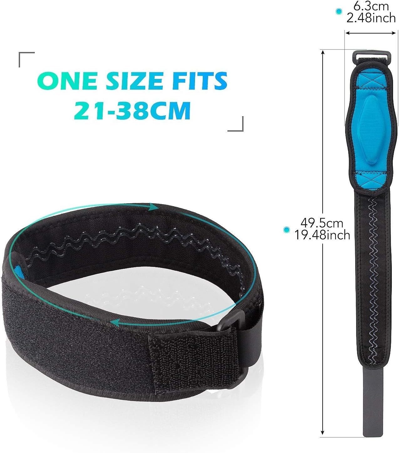 Adjustable Elbow Support Strap for Tennis & Golfers – 2PCS with Anti-Slip Design