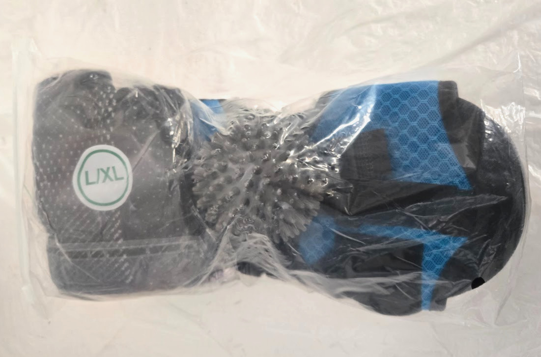 Thrudove Plantar Fasciitis Night Splint With Hard Spiky Massage Ball & L/XL Sock