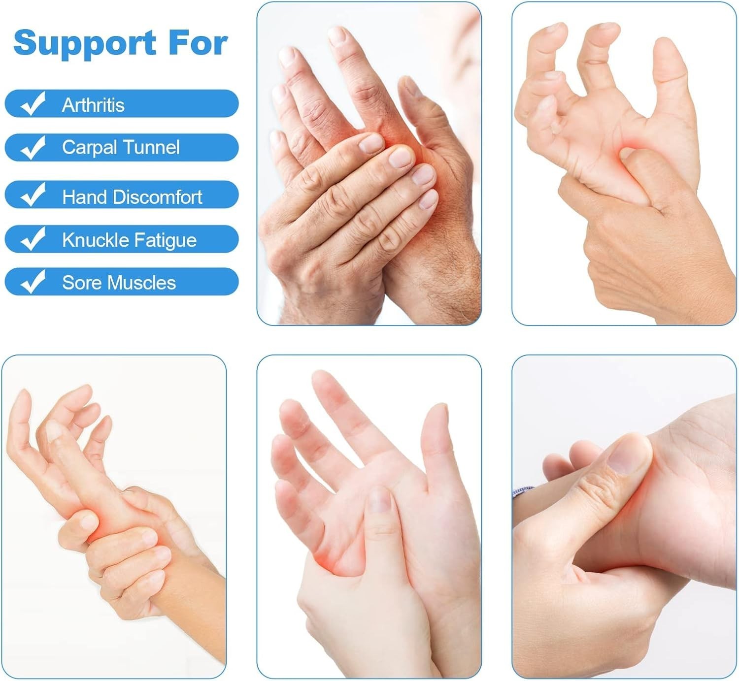 Arthritis Compression Gloves Relieve Set of Two Size Small