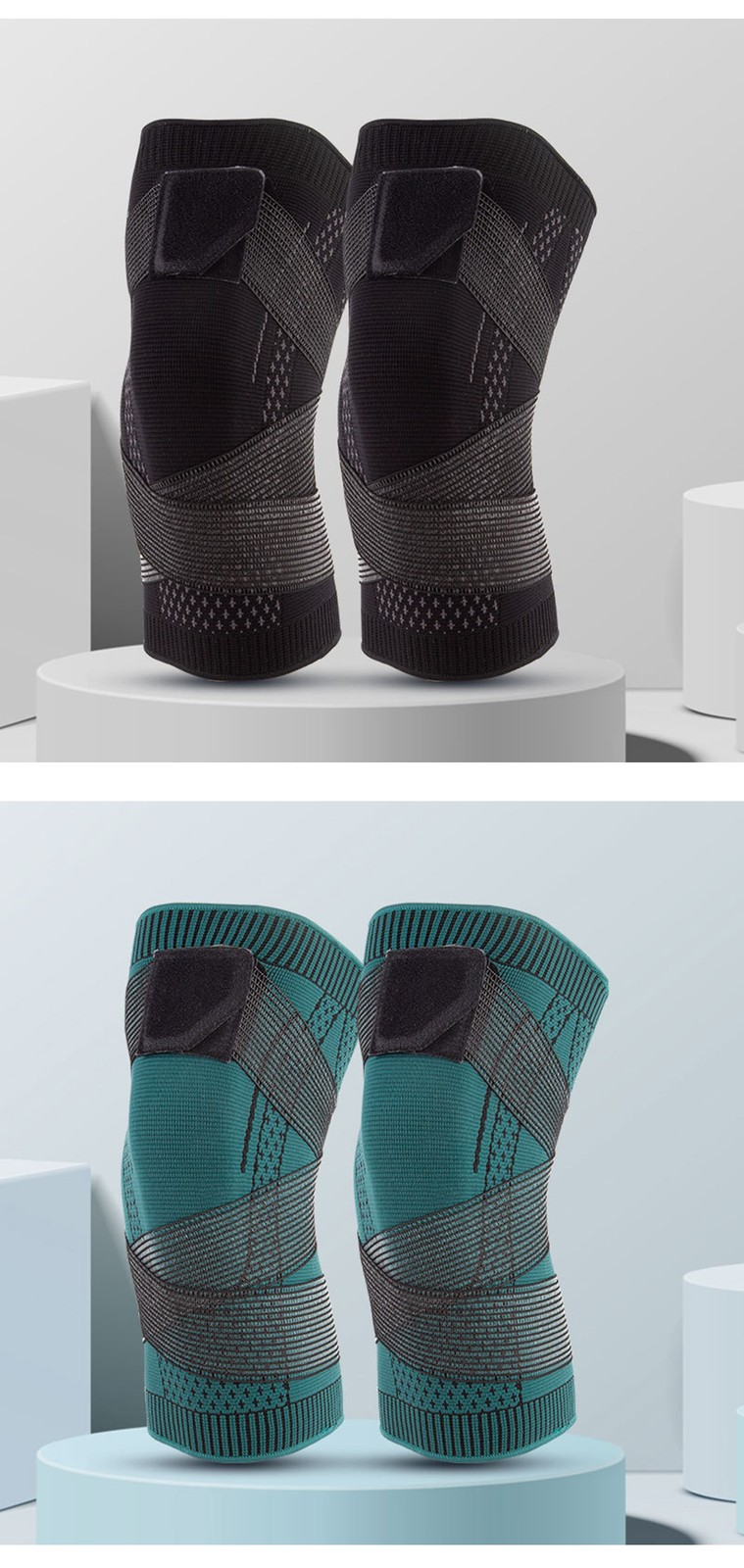 1 PCS Sports Compression Knee Pads Support Sleeve Protector Elastic Kneepad