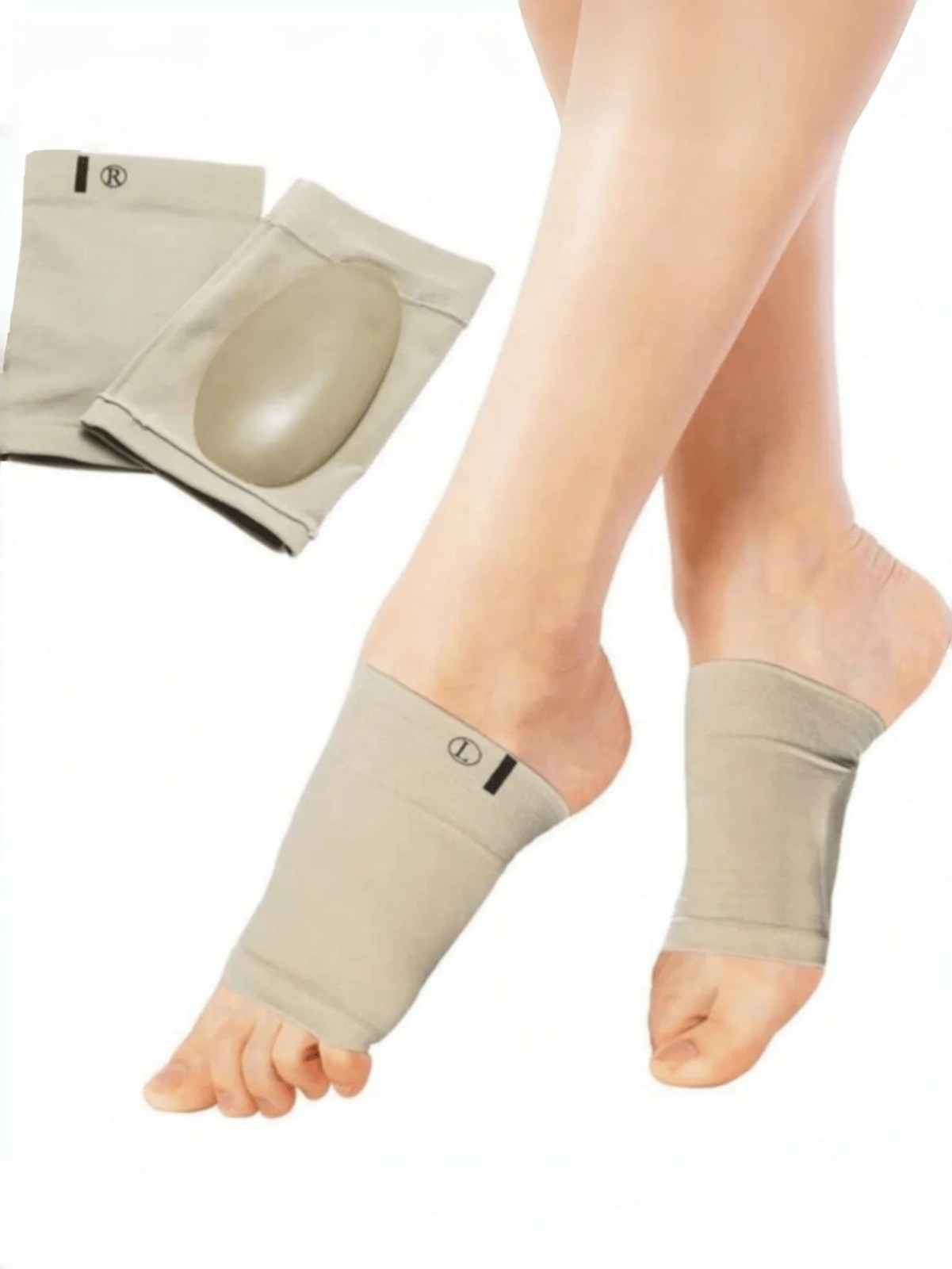 2*Arch Support Gel Pad Compression Support Sleeves Foot Relief Plantar Fasciitis
