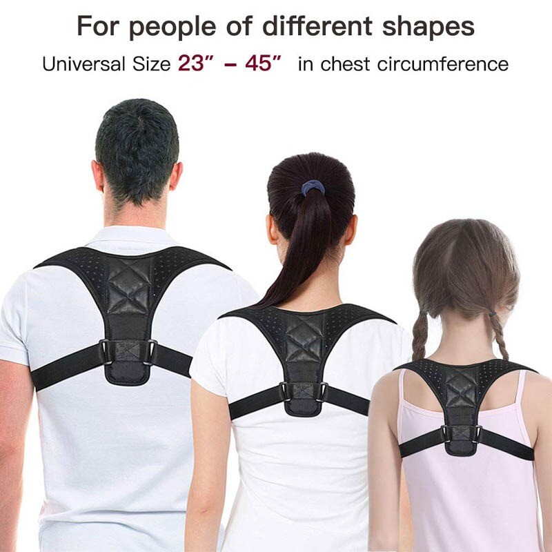 Back Brace Posture Corrector Men Shoulder Neck Pain Upright Belt Women Support