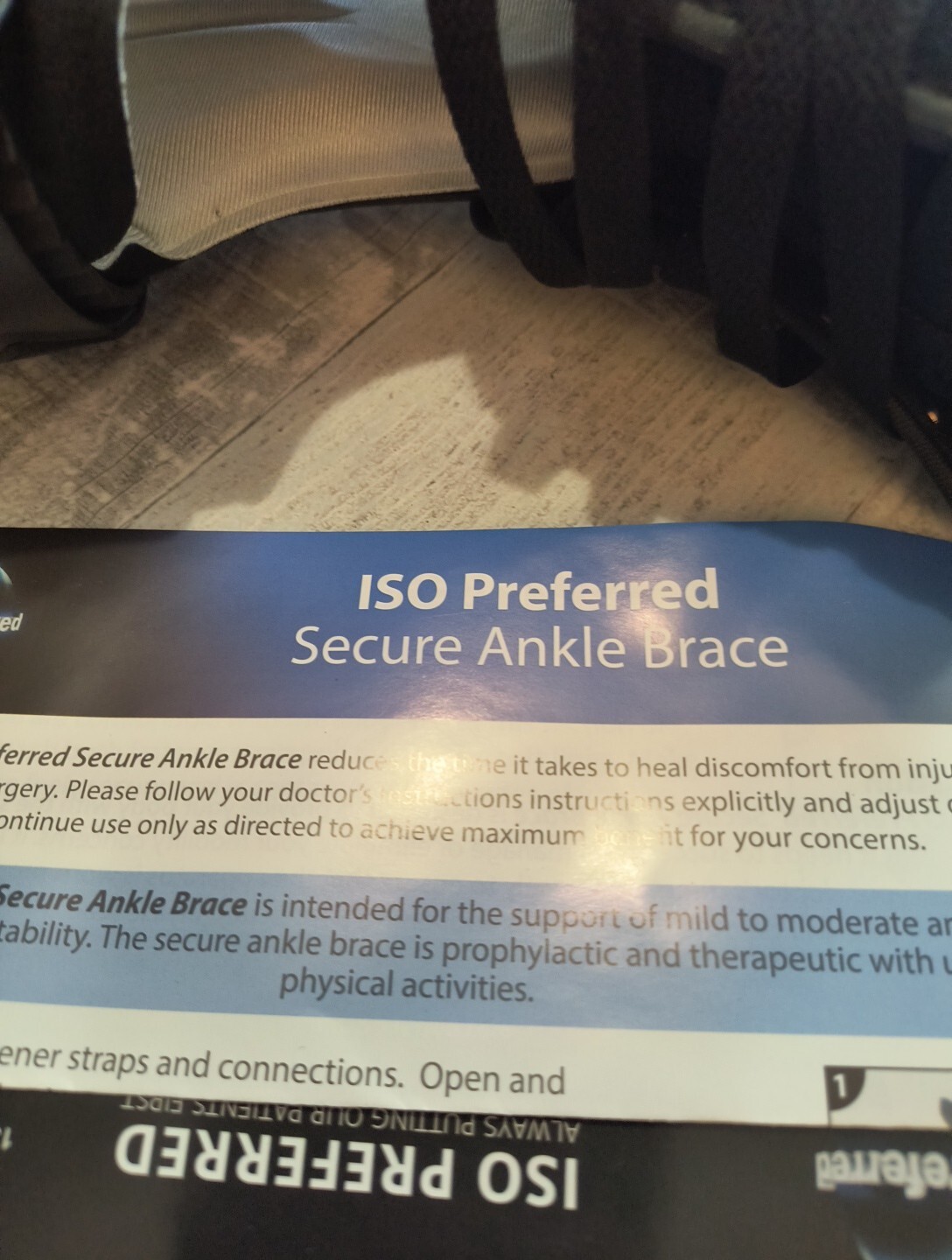ISO Preferred Secure Ankle Brace ISO-AN344 Right