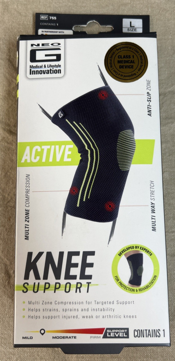 Neo G Closed Knee Support Size L – Class 1 Medical Device ~Open Box