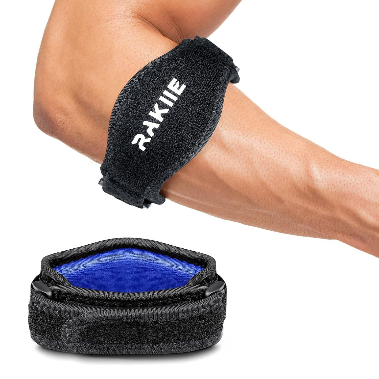 Elbow Brace for Tendonitis, Adjustable Golf and Tennis Elbow Relief for Men and