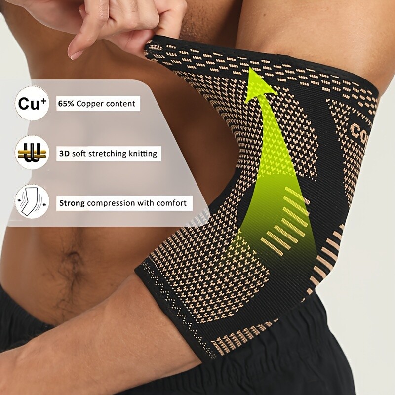 Copper Elbow Compression Sleeve Sports Elbow Support Joint Pain Relief Protector