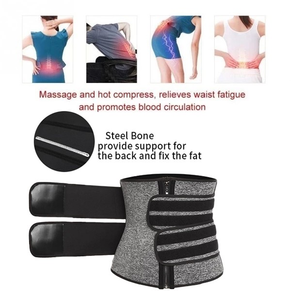 Mens Neoprene Sweat Belt Fat Burner Tummy Control Body Shaper Waist Trainer Gym