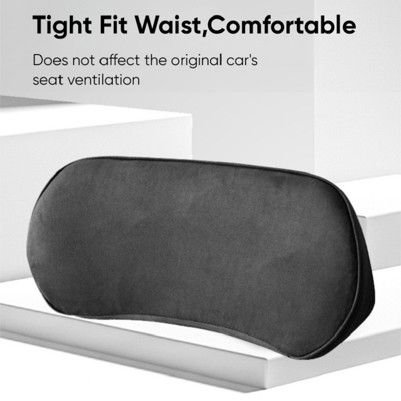 Car Lumbar Support Memory Foam Cushion Back Pillow Waist Tailbone 39x17cm/15×7″