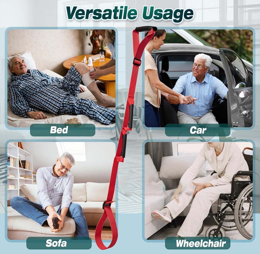 Nylon Mobility Leg Lifting Strap Adjustable fits Rehabilitation & Daily Home Use