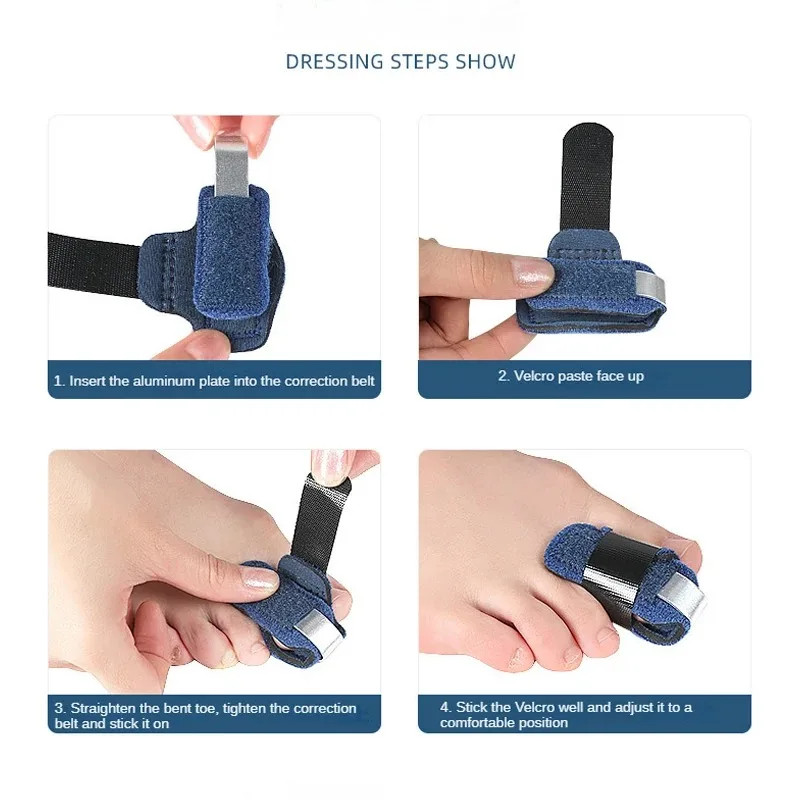 Toe Splint Straightener For Hammer Toe Corrector Crooked Toe Claw Toe Stabilizer