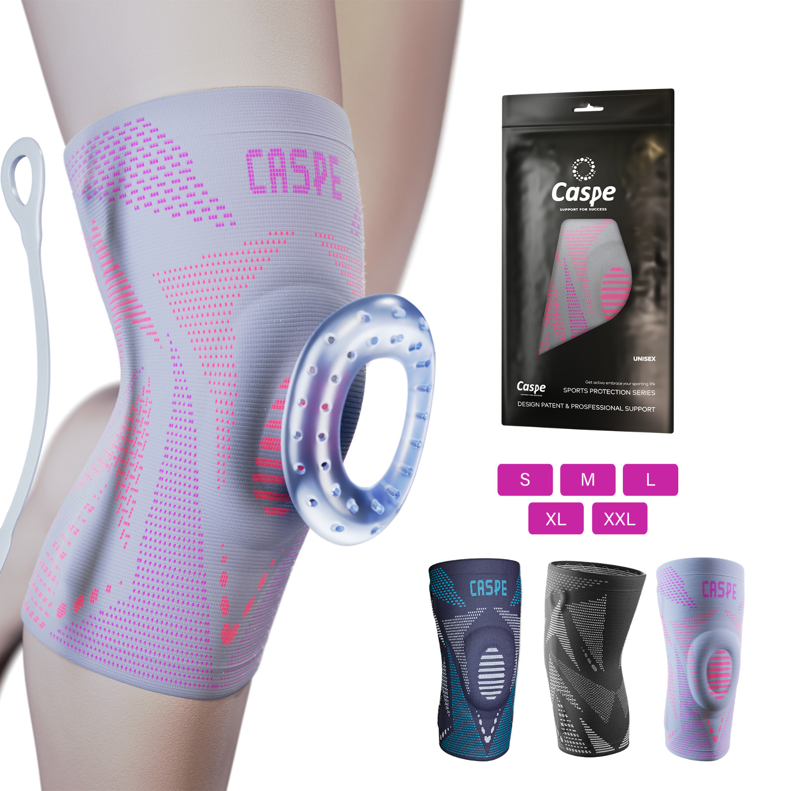 Compression Knee Brace Support Patella Meniscus Sport Joint Pain Arthritis Wrap