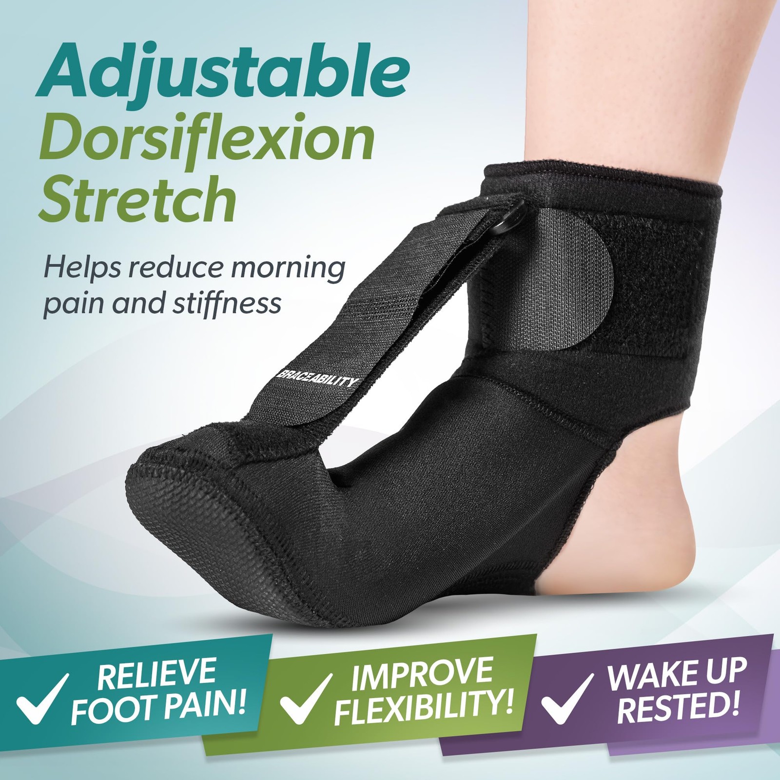 BraceAbility Plantar Fasciitis Medium (Men’s 8-11.5 / Women’s 9-12.5), Black
