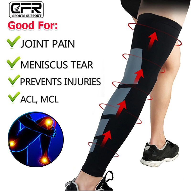 Knee Leg Support Compression Sleeve Brace Sport Pain Arthritis Relief Running US
