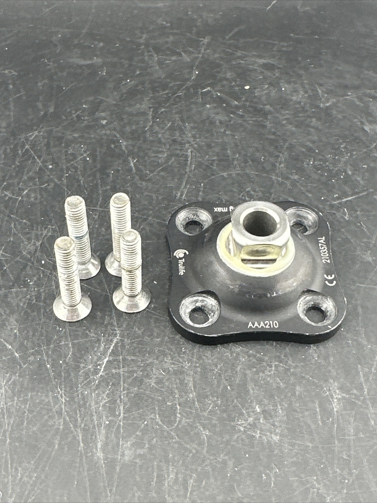 TruLife Black Prosthetic 4 Hole Plate Adapter Component. W/screws