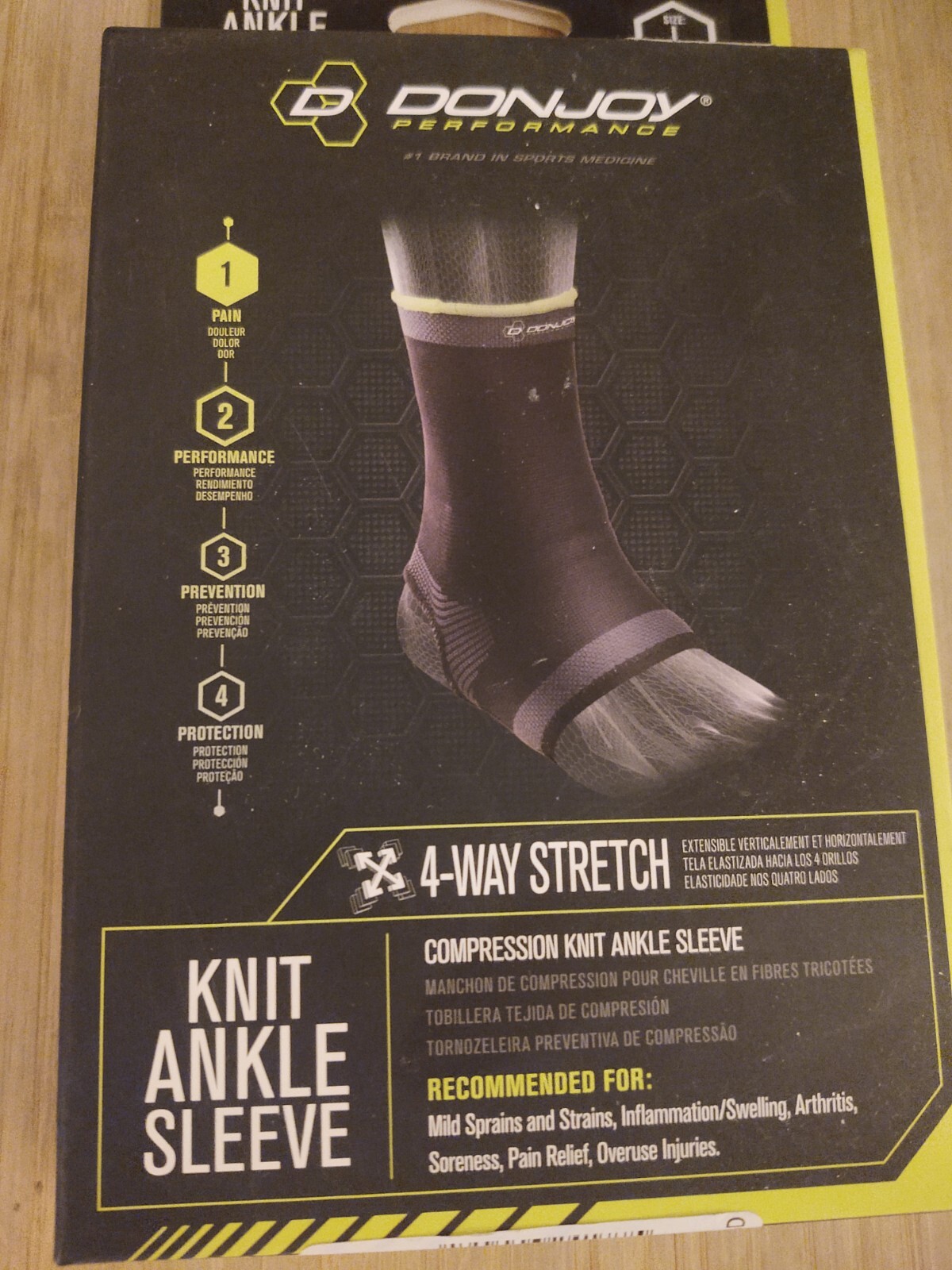 Two Ankle Sleeve Large DonJoy Performance Knit – Lightweight and Low-Profile