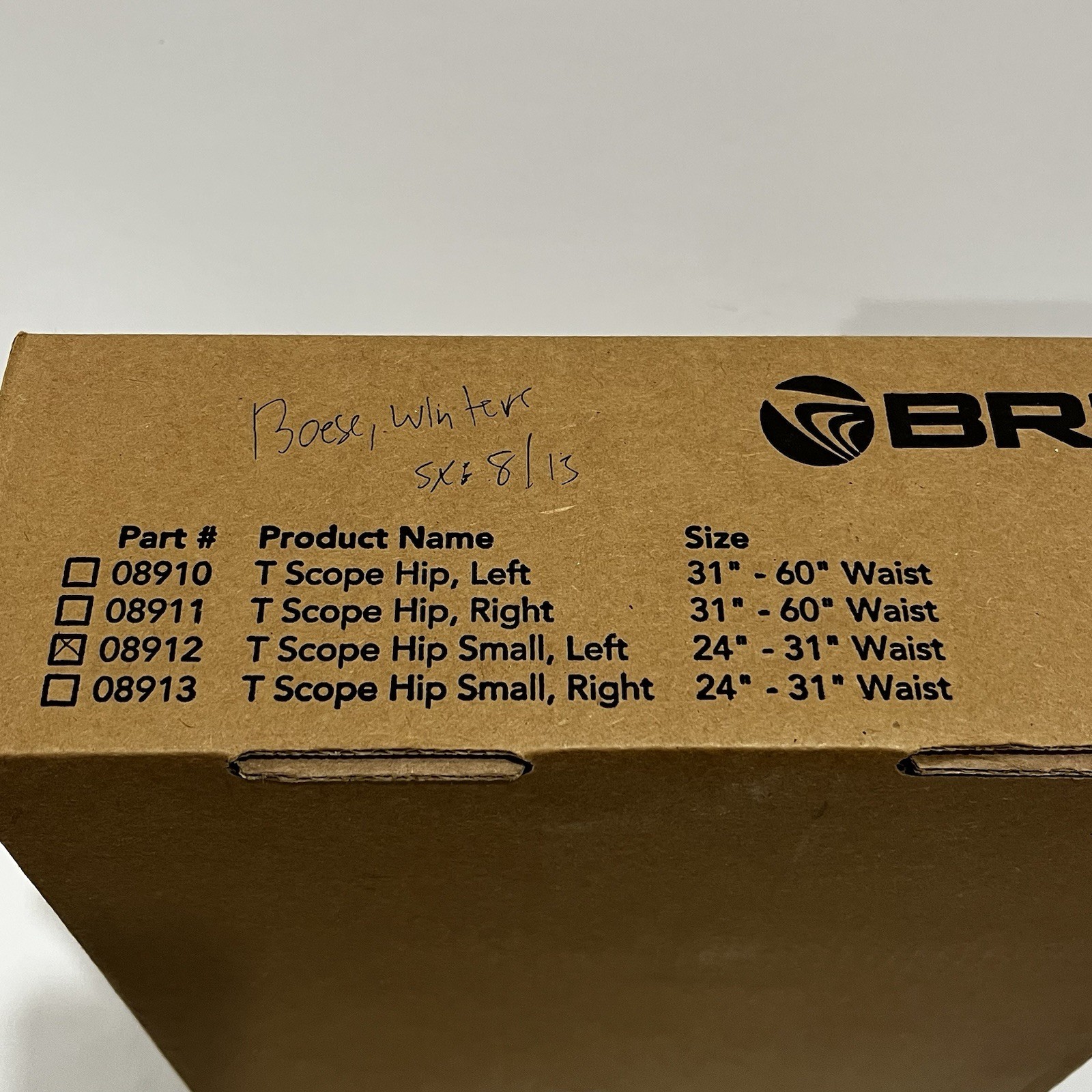 Breg Post Op T Scope Hip Brace, Small, Left, 08912, 24″ – 31″ Waist